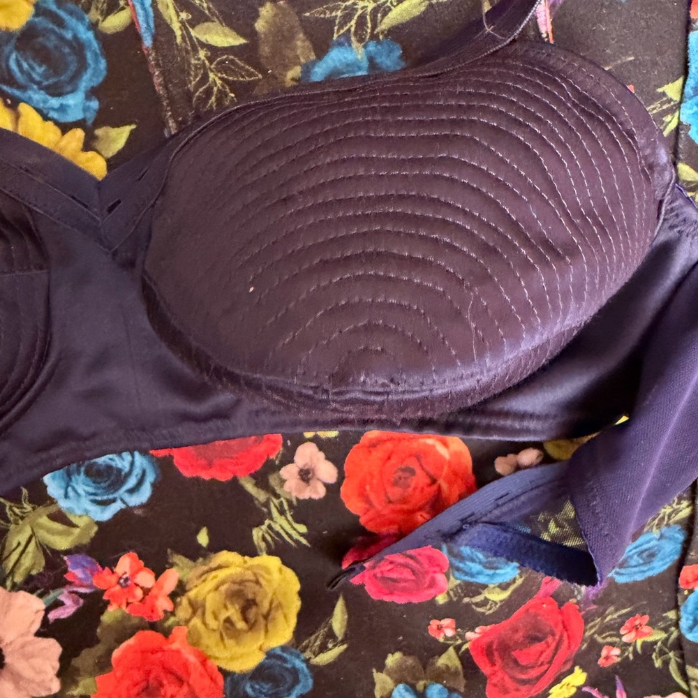 Vaquera Blue Satin Bullet Cone Bra View 5